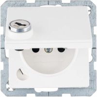 Steckdose 6768116089 polarweiß samt