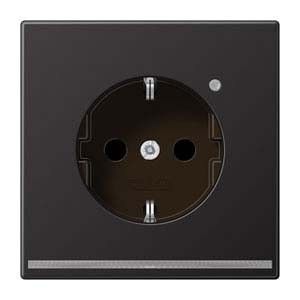 SCHUKO-Steckdose AL 1520-O D LNW dark