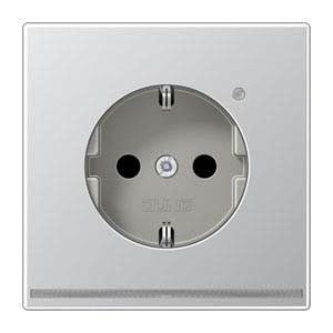 SCHUKO-Steckdose AL 1520-O LNW aluminium SCHUKO-Steckdose AL 1520-O LNW aluminium