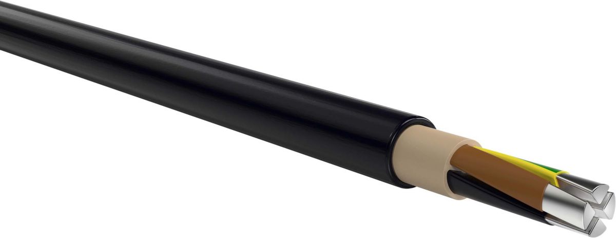 NAYY-J 4x25mm² RE schwarz Schnittlänge NAYY-J 4x25mm² RE schwarz Schnittlänge