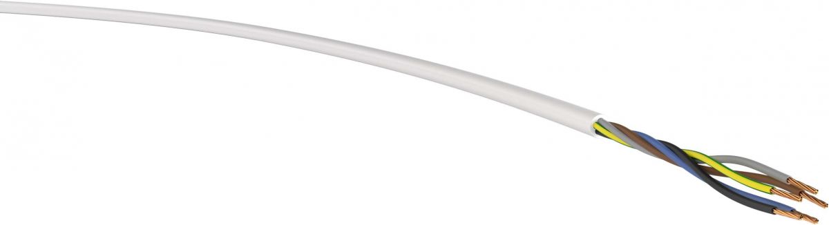 H05VV-F 5G1,0mm² weiß Ring 100m H05VV-F 5G1,0mm² weiß Ring 100m
