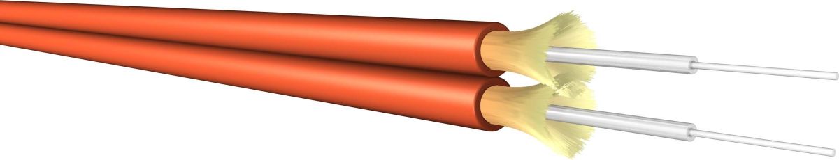 LWL-Kabel J-V(ZN)H 2x1 Fasern OM3 Schnittlänge