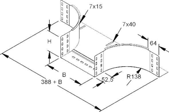 Anbau-T-Stück 153W15-400-B