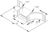 Anbau-T-Stück 153W15-100-B