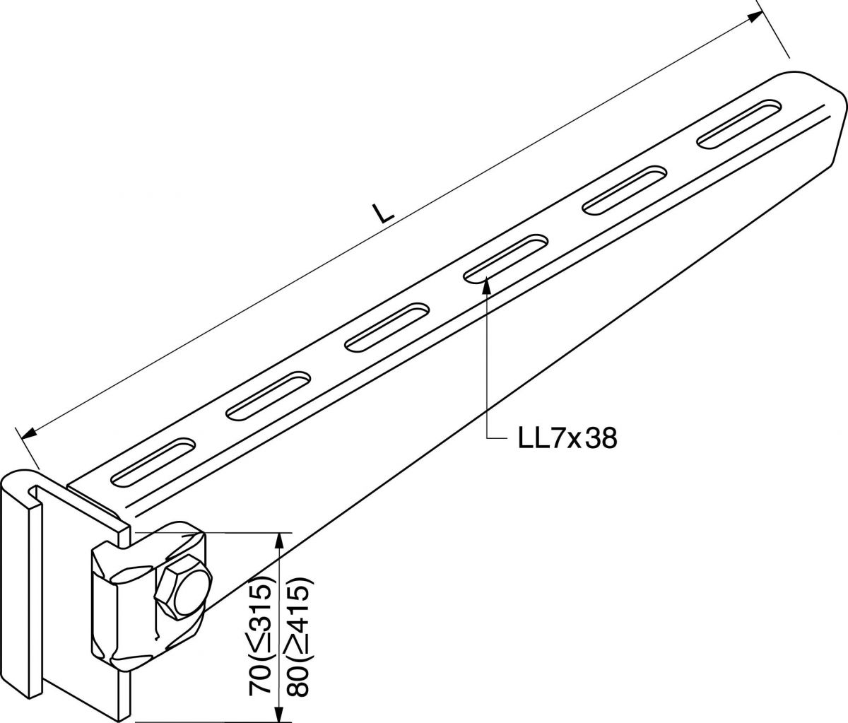 Ausleger 16B1-300