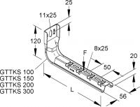 Hängestiel u. Wandausleger GTTKS 150 E4