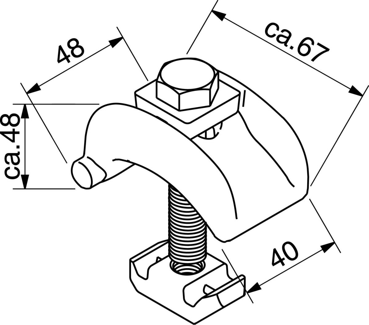 Spannpratzen paar 16A4-1-DA Spannpratzen paar 16A4-1-DA