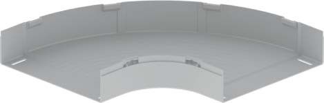 Flachbogen 90° grau 66430-48 Flachbogen 90° grau 66430-48