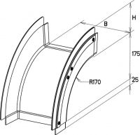 GFK-Rinnenfallbogen KKBA 80.200