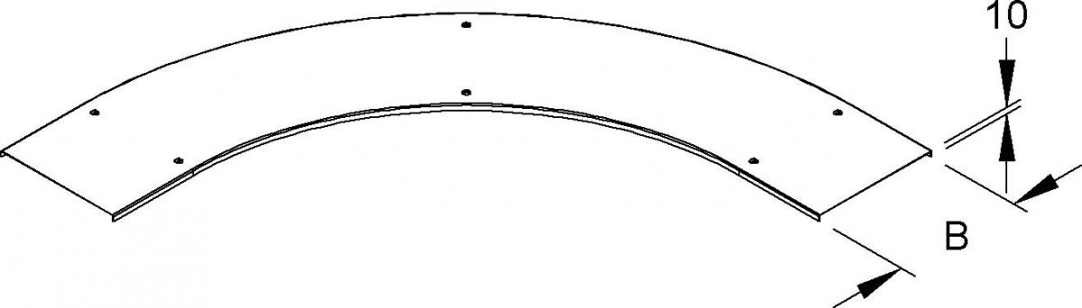 Deckel für Bogen 90 Grad KLBKDV 400 F