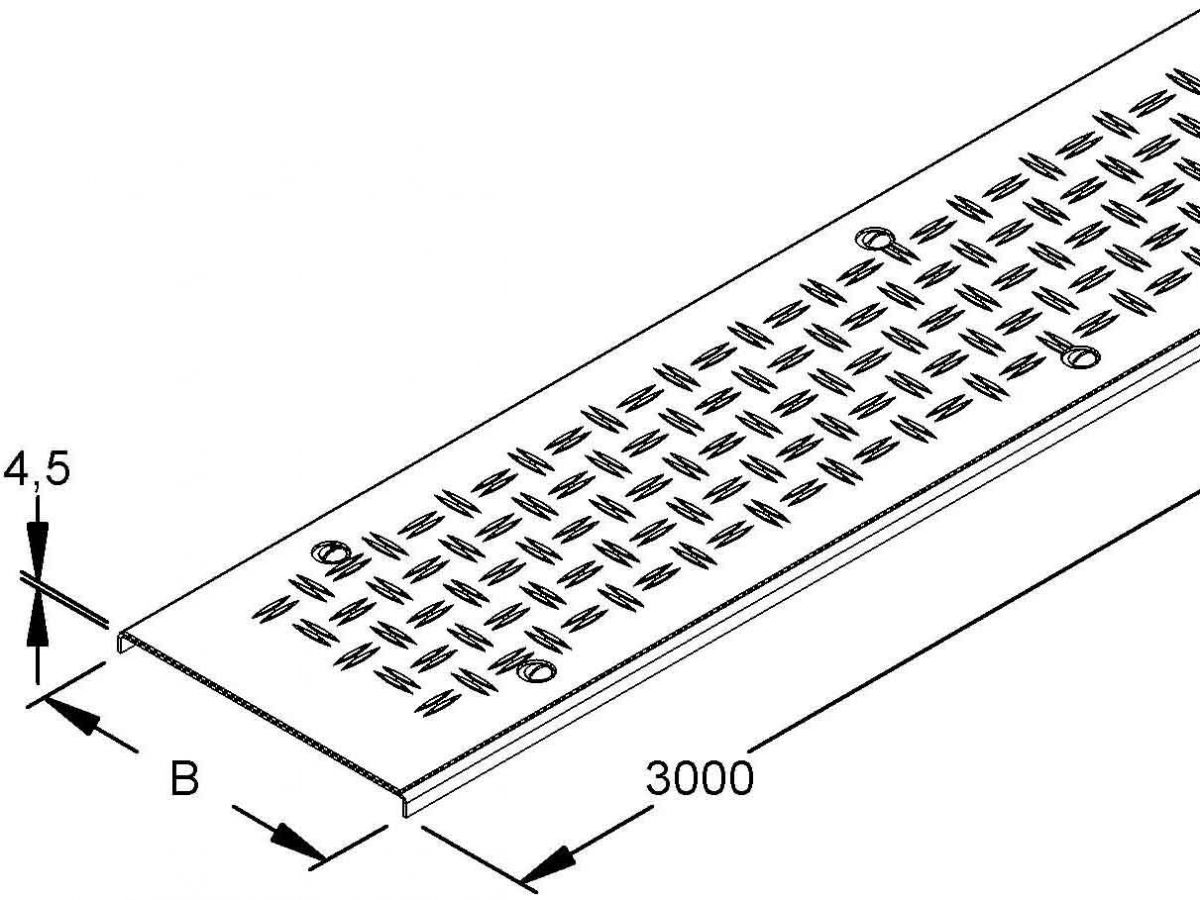 Kabelrinnendeckel RDVSRS 300