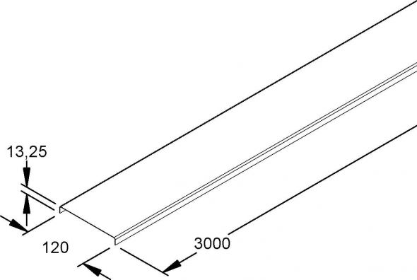 Kabelrinnendeckel RD 120