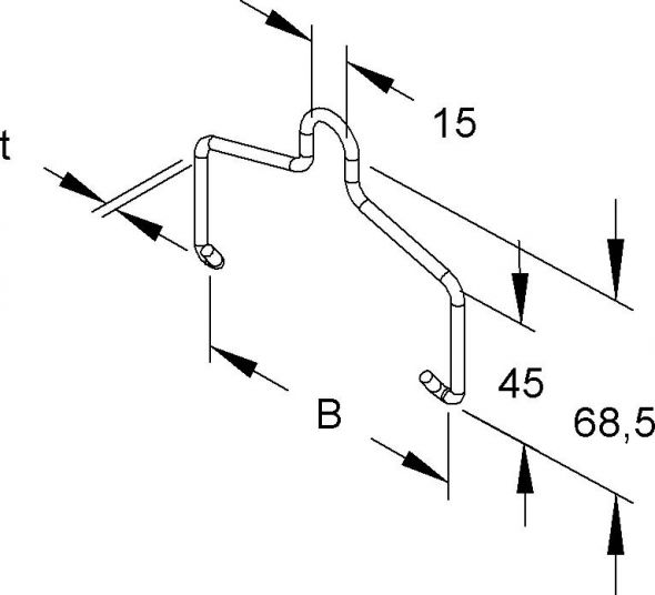 Einhängebügel REBA 100 DV