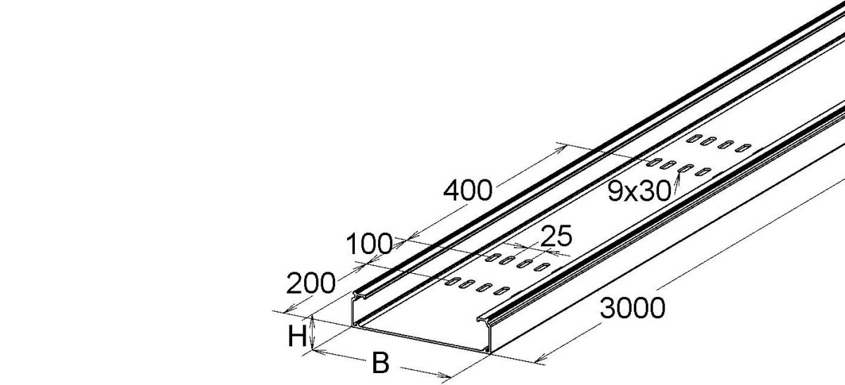 GFK-Kabelrinne KPL 80.100