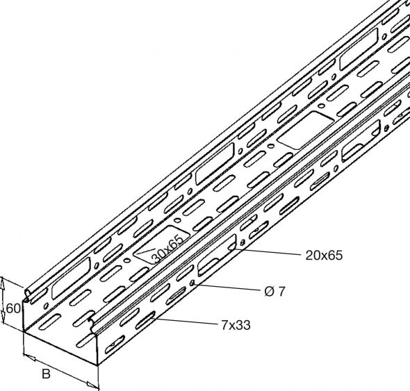 Kabelrinne 3m 151N1-06