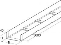 GFK-Kabelrinne KK 110.100