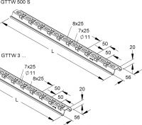 Gitterrinnen-Tragwinkel GTTW 3 S