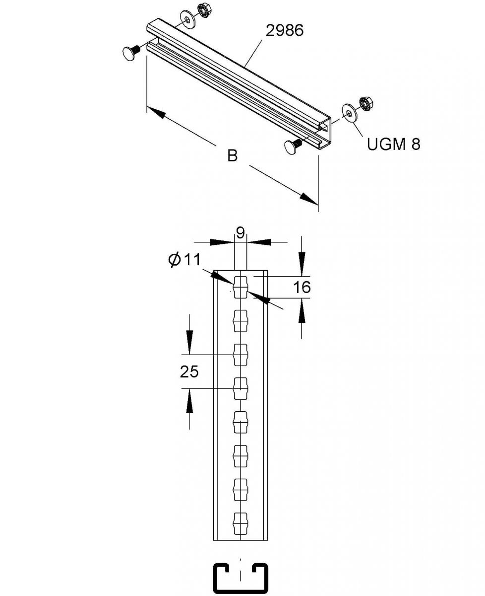 Sprosse SPCKL 86/600 F