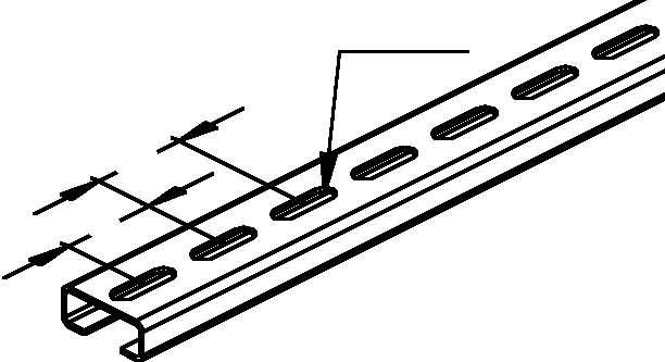 Reihenschiene 2913/2 GO