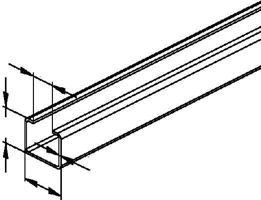 Ankerschiene 2972/6 FO