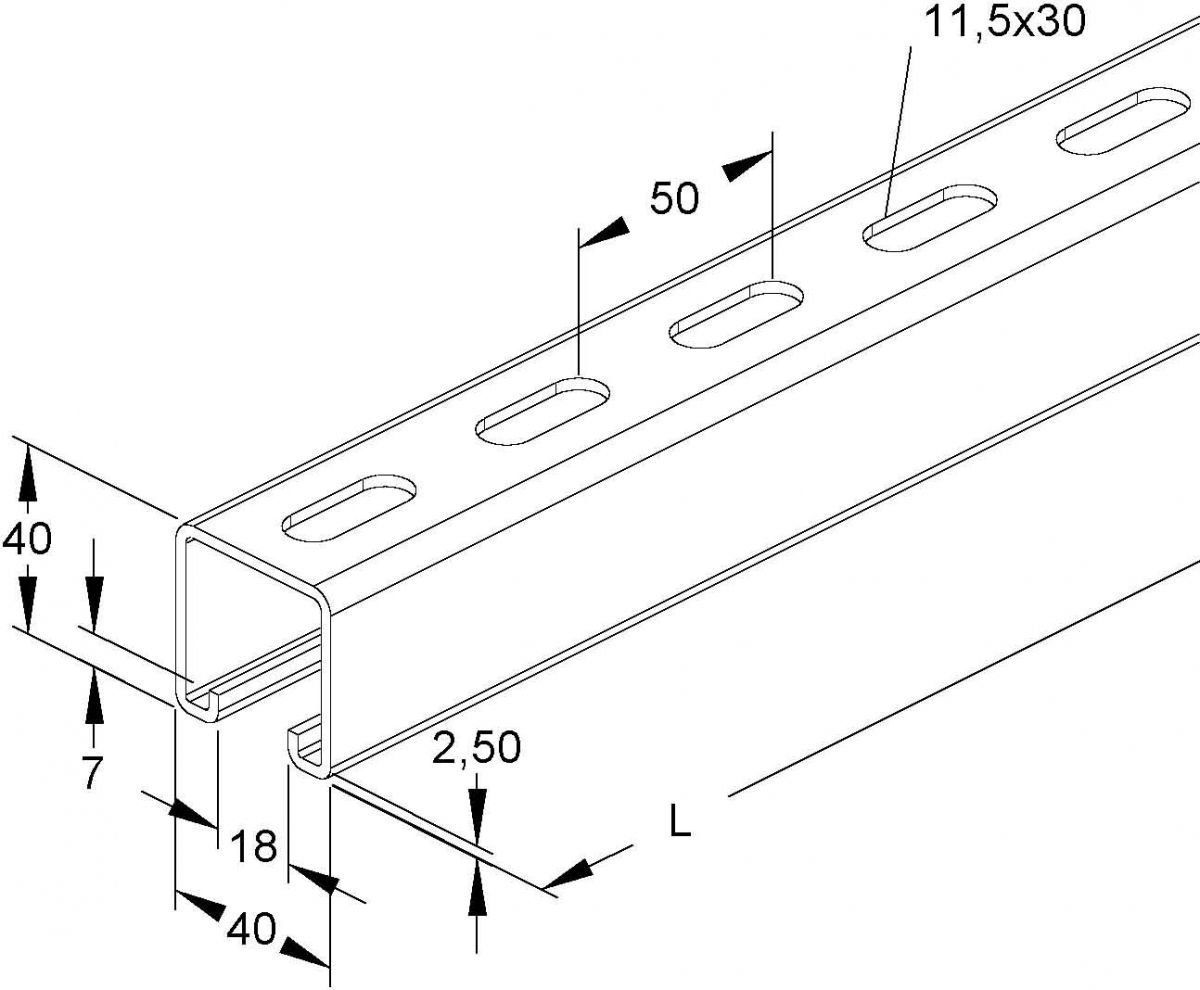 Ankerschiene 2988/2 FL Ankerschiene 2988/2 FL