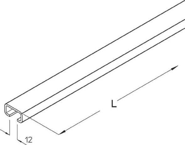 Ankerschiene B 6-60F Ankerschiene B 6-60F