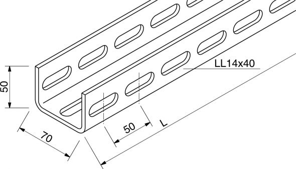 U-Profil 16F6-6000-A U-Profil 16F6-6000-A