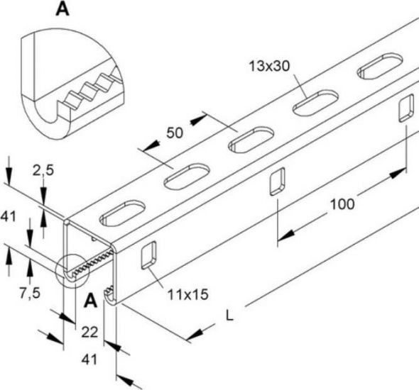 Ankerschiene 2996Z/4500 FL Ankerschiene 2996Z/4500 FL