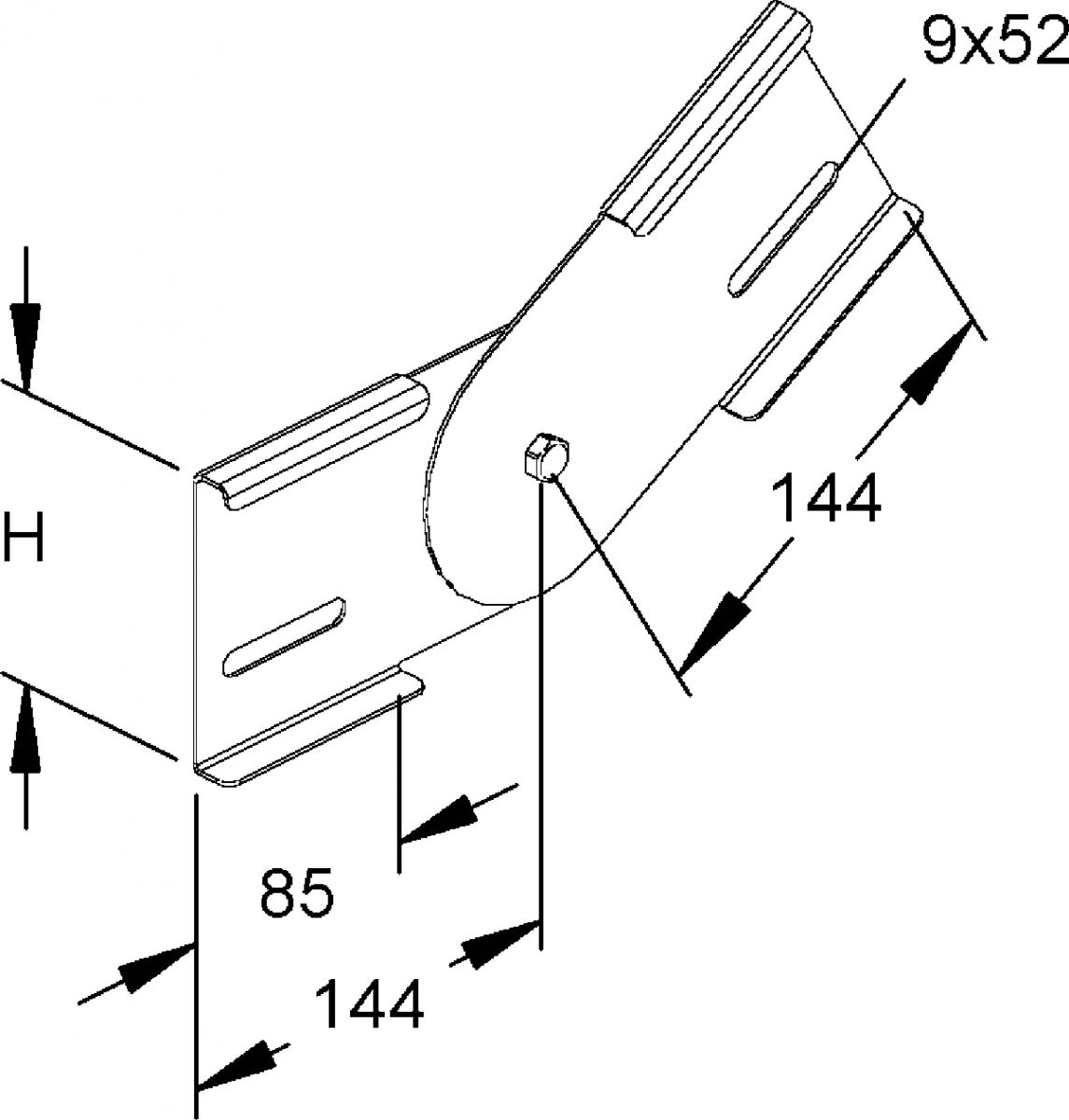 Gelenkverbinder 163E11-C Gelenkverbinder 163E11-C