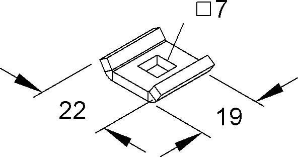 Gitterrinnen-Lasche GTL 20 V