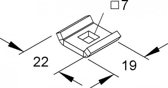 Gitterrinnen-Lasche GTL 20 V