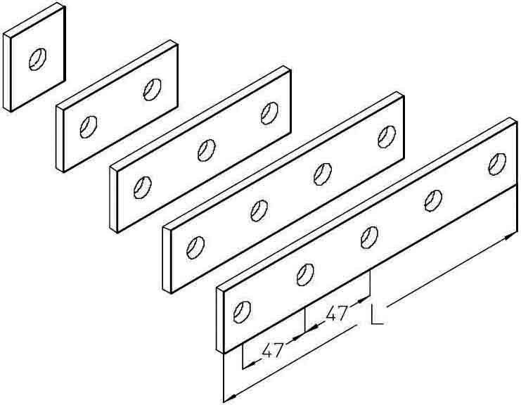 Schienenverbinderlasche AVL-1F Schienenverbinderlasche AVL-1F