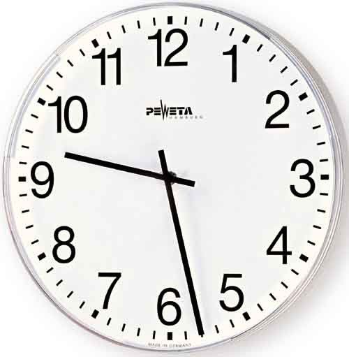 Wanduhr arab.Zahlen 25cm 71.270.211 Wanduhr arab.Zahlen 25cm 71.270.211