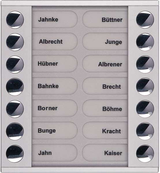 Audioaußenstation 2-reihig PET14-EN/04 Audioaußenstation 2-reihig PET14-EN/04