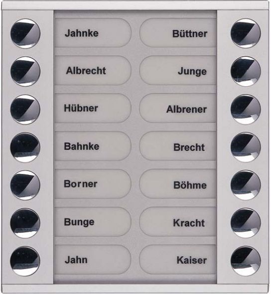 Audioaußenstation 2-reihig PET14-EN/04 Audioaußenstation 2-reihig PET14-EN/04