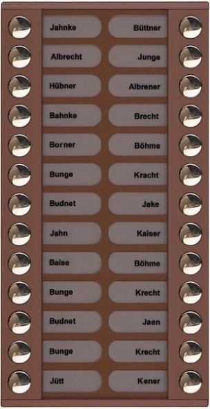 Audioaußenstation 2-reihig PET26-EB/04 Audioaußenstation 2-reihig PET26-EB/04
