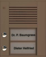 Audioaußenstation1-reihig PDS02-EB/04