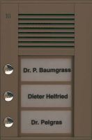 Audioaußenstation1-reihig PDS03-EB/04