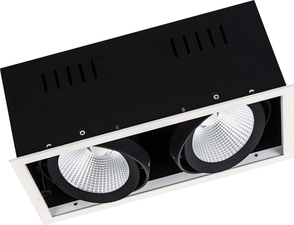 LED-Einbaustrahler 2fl. SPOT MULI2x30W3KFLWT