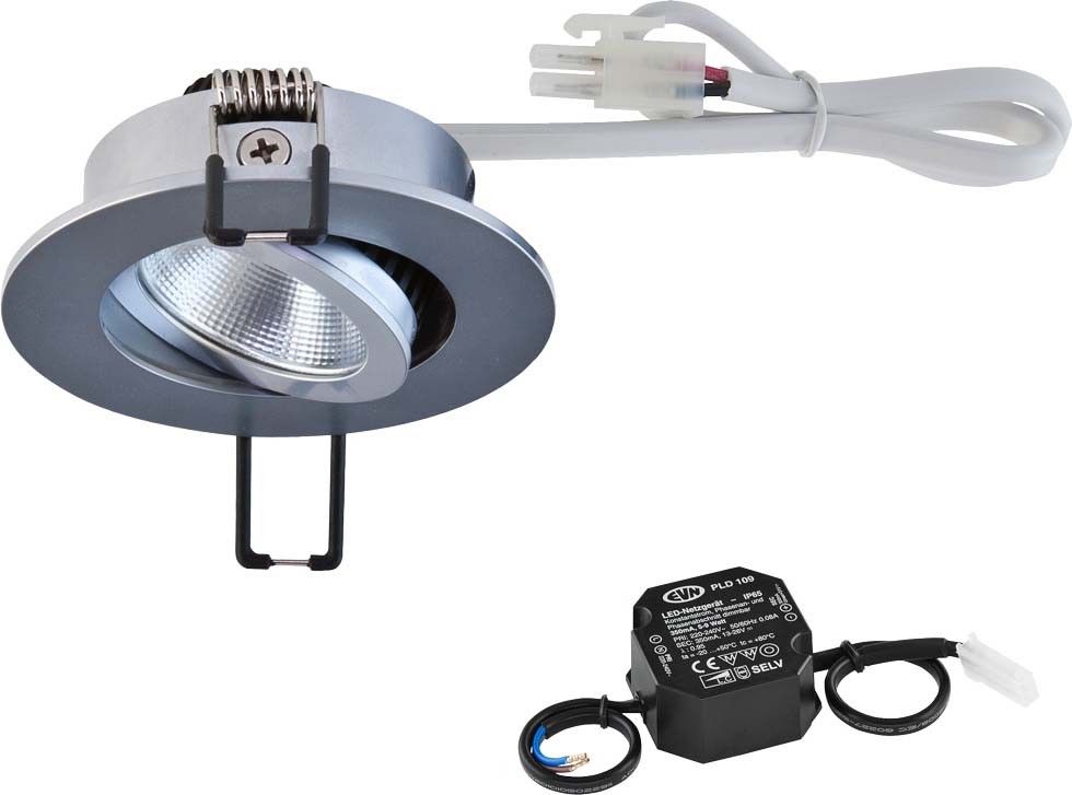 LED Deckeneinbauleuchte PC20N61540 chr/mt