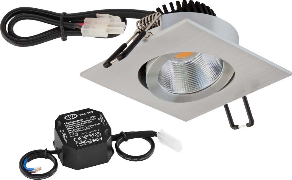 LED Deckeneinbauleuchte PC24N91402 alu