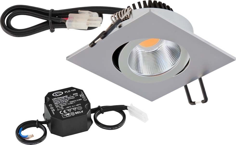 LED Deckeneinbauleuchte PC24N91540 chr/mt