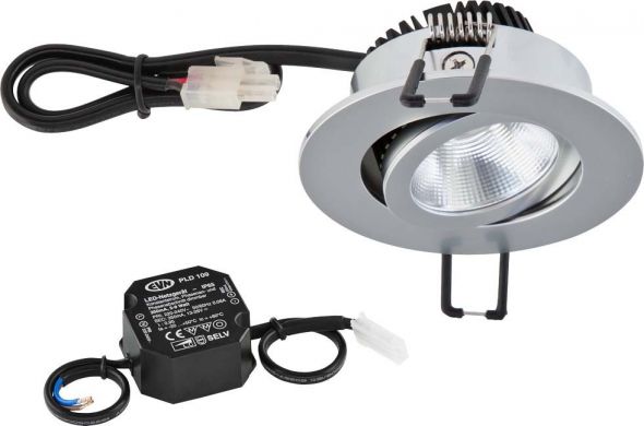 LED Deckeneinbauleuchte PC20N91540 chr/mt