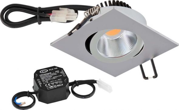 LED Deckeneinbauleuchte PC24N91540 chr/mt