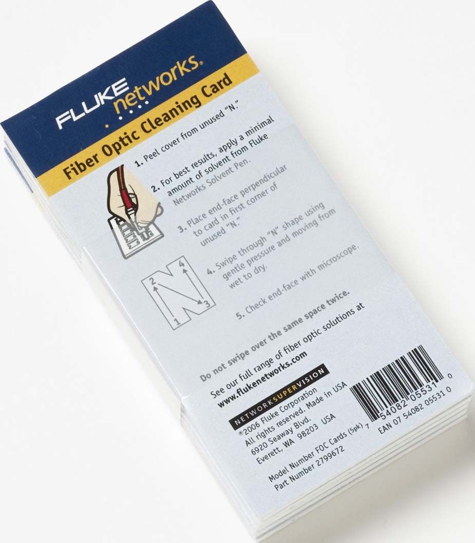 Glasfaser-Reinigungskarten NFC-CARDS-5PK