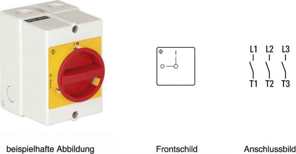 Reparaturschalter Not-Aus KG80 T203/33 KL71V Reparaturschalter Not-Aus KG80 T203/33 KL71V