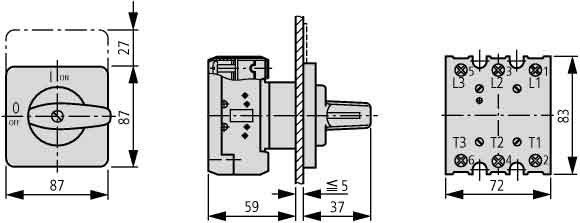 Ein-Aus-Schalter P3-63/E/HI11