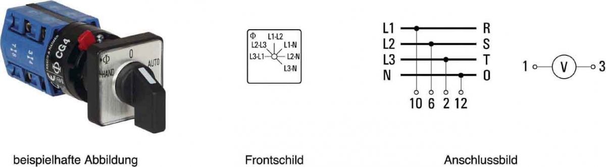 Voltmeterumschalter CG4 A025-620 FS2