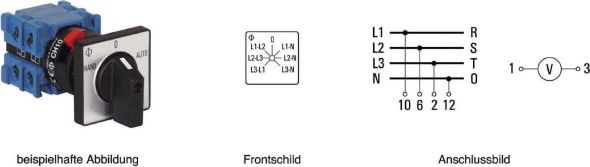 Voltmeterumschalter CH10 A007-624 FT2 Voltmeterumschalter CH10 A007-624 FT2