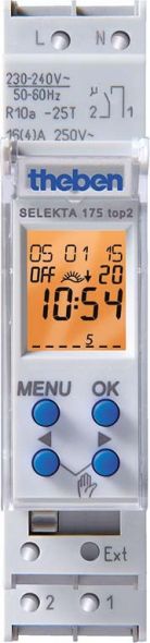 Reiheneinbau-Schaltuhr SELEKTA 175 top2